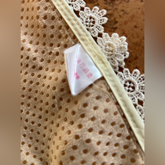 Lace Anti-Slip Chair Pad Seat Cushion with Tie Square raffles Hanging 50x50cm - Picture 7 of 10